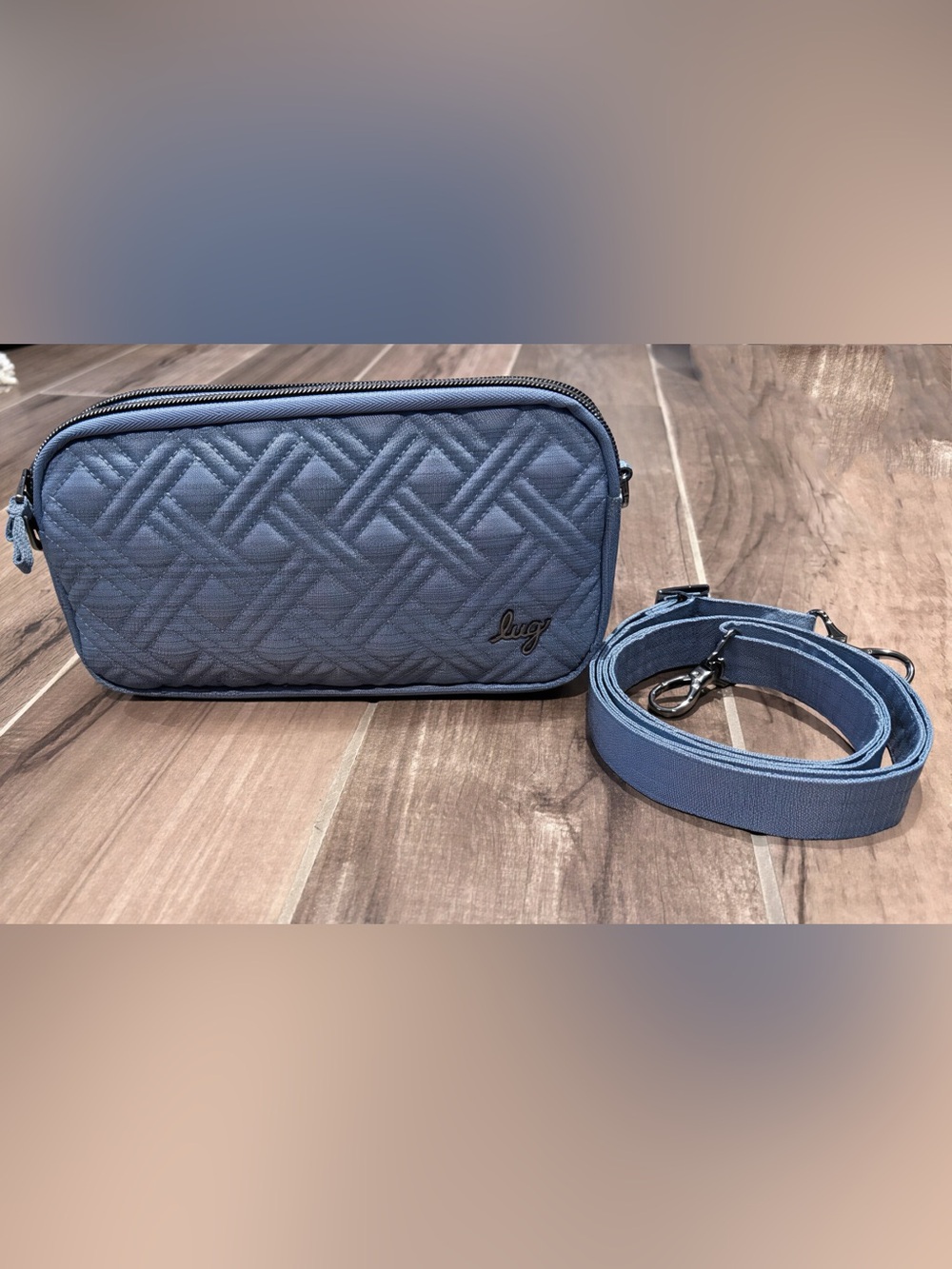 LUG Coupe XL Convertible Crossbody
Bag (brushed blue moon)